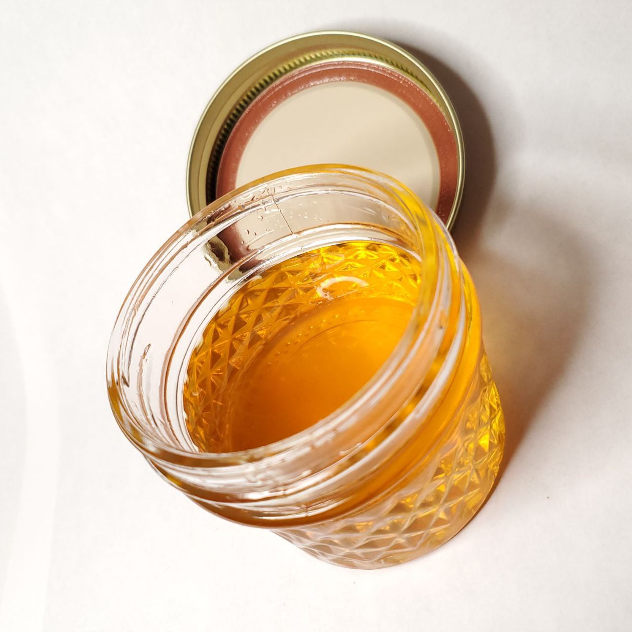 Mason jar with delta 9 thca distillate 