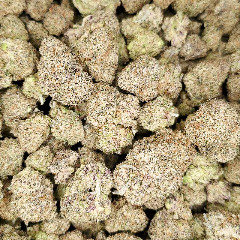 Close-up of cannabis buds with a textured surface